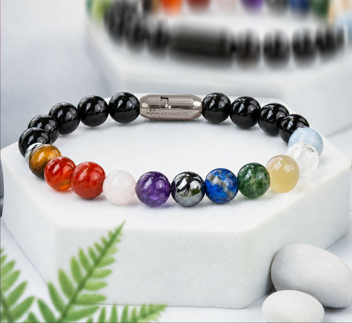 Ultimate 11 Chakra Natural Stone Bracelet