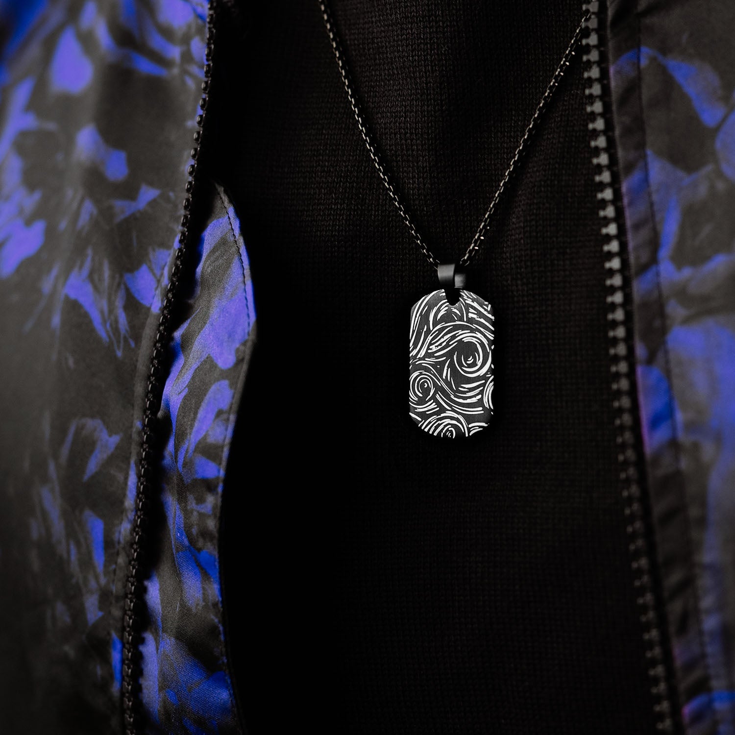 Van Gogh Army Dog Tag Necklace