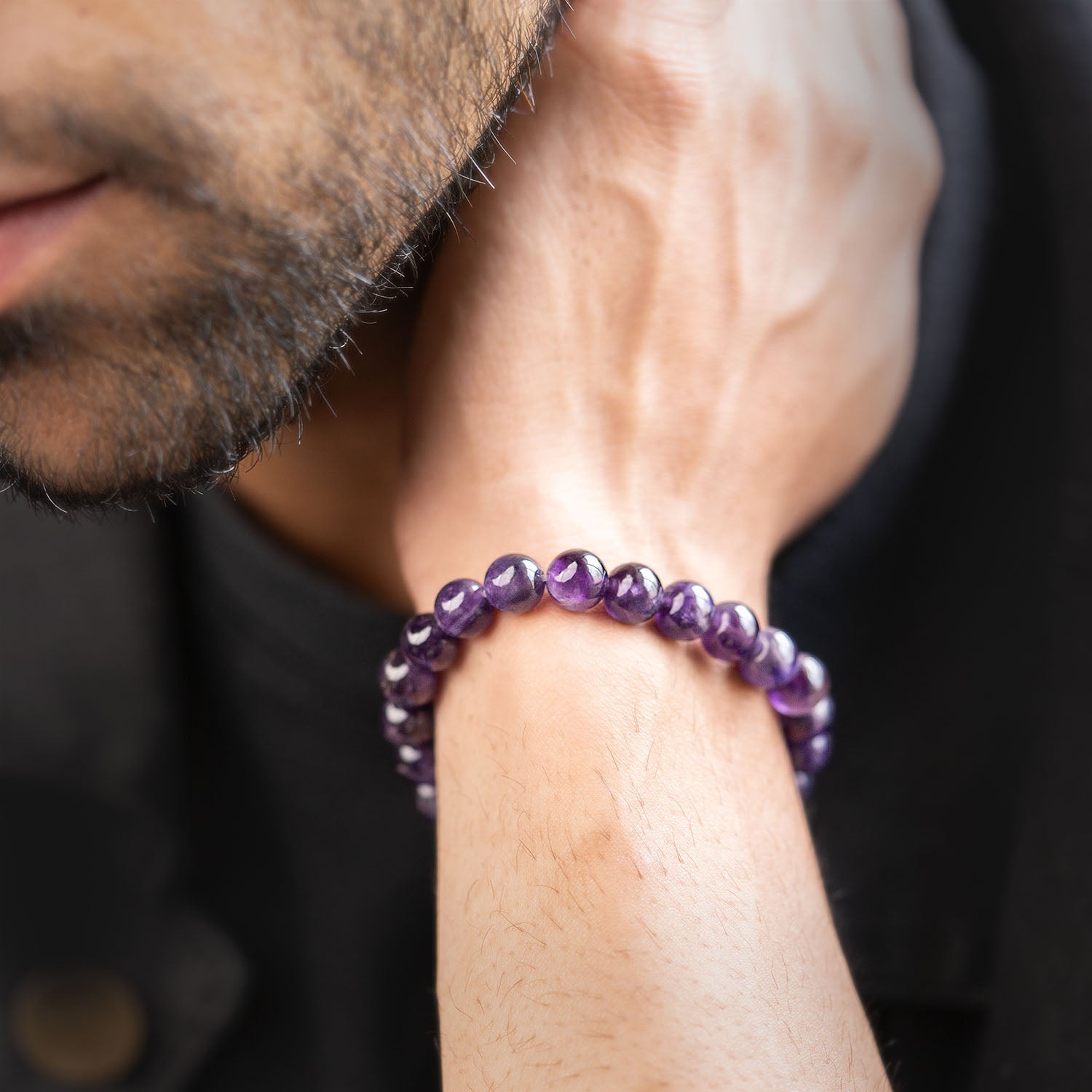 Natural Stone Jewellery Bracelet Amethyst MagSnap