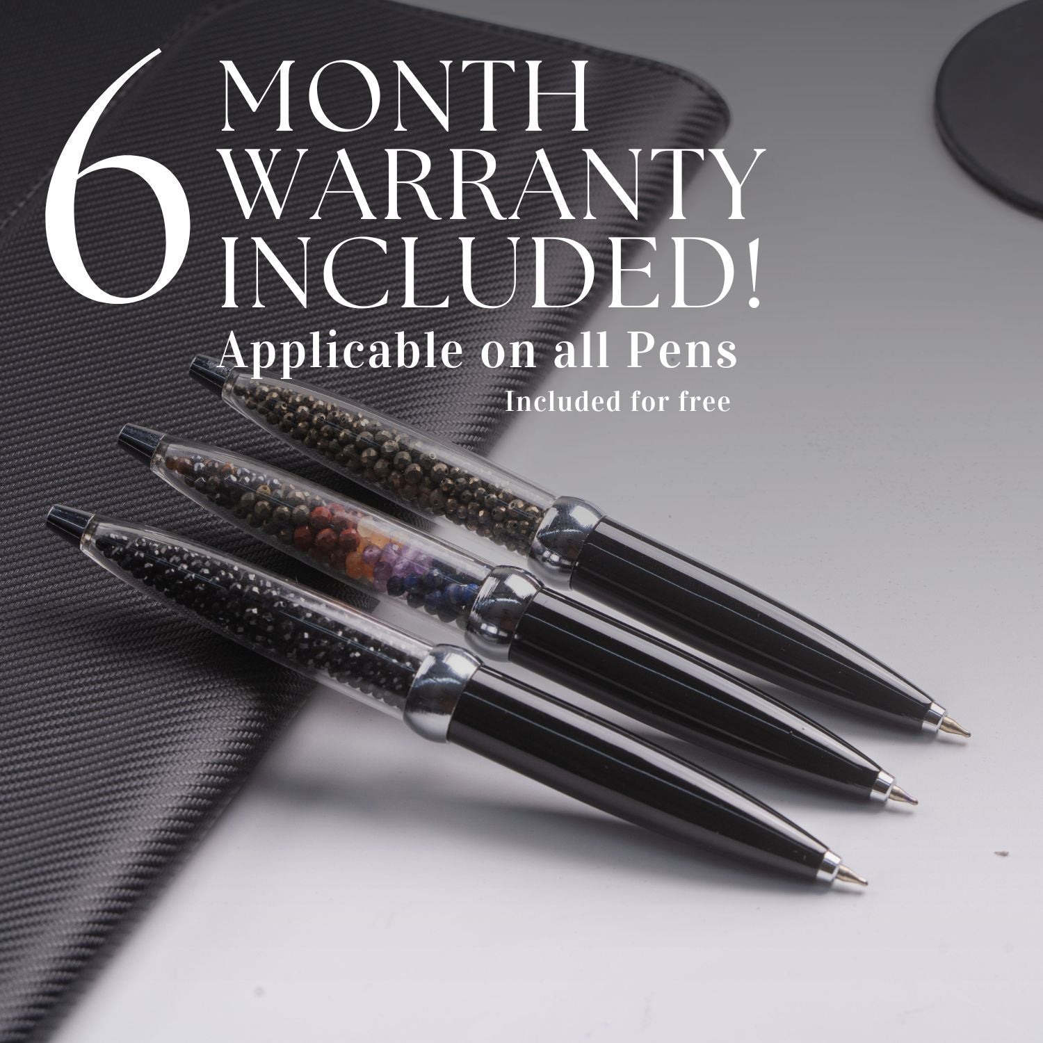 Pyrite MagSpin Rotating Desk Pen with DryFlow Ink