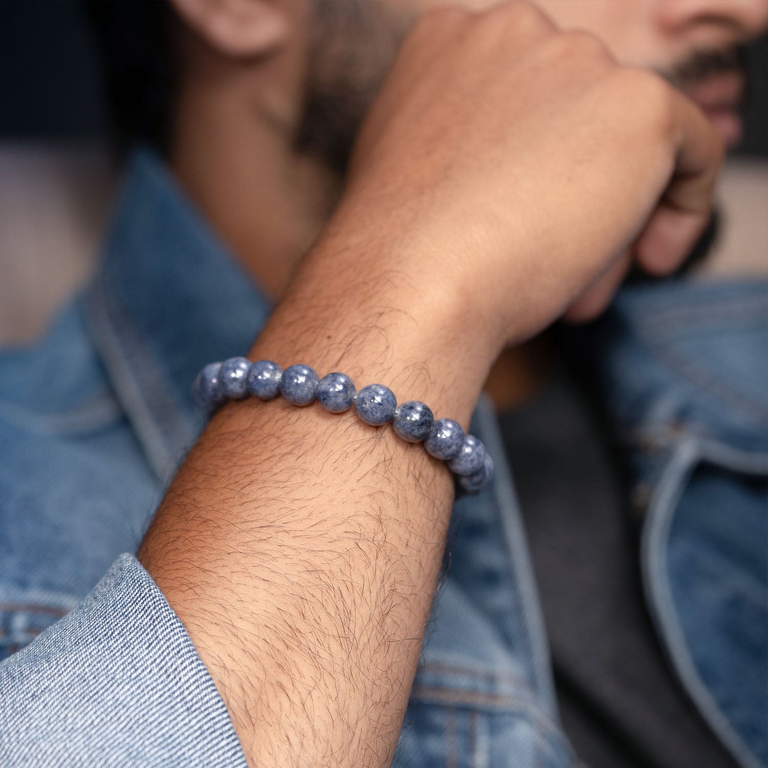 Wealth Magnet Blue Sapphire Natural Stone Bracelet With MagSnap 3
