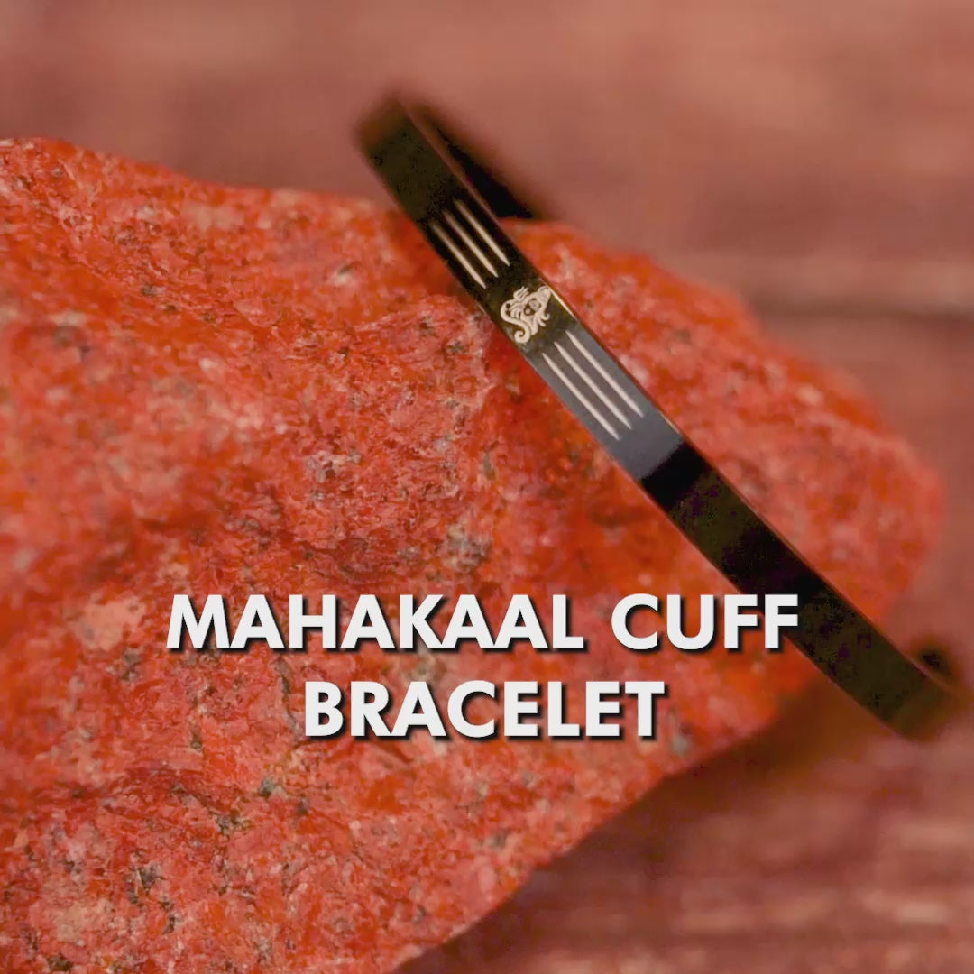 Mahakaal Gloss Cuff Adjustable Bracelet Gold