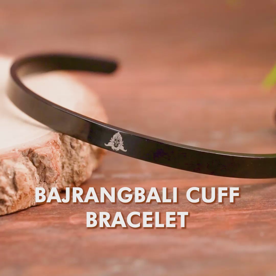 Bajrangbali Gloss Cuff Adjustable Bracelet Rose Gold